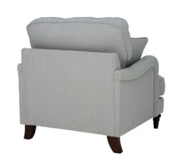 Habitat Matilda Fabric Armchair - Grey 8 Habitat Matilda Fabric Armchair - Grey -Chic Household Items 8272555 R Z003A