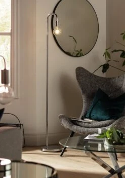 Habitat Rayner Floor Lamp - Chrome -Chic Household Items 8340834 R Z002C