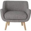 Habitat Nellie Fabric Accent Chair - Grey