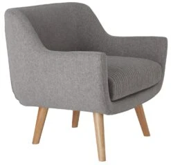 Habitat Nellie Fabric Accent Chair - Grey -Chic Household Items 8346278 R Z004A