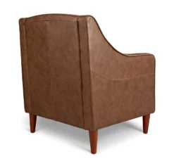 Habitat Dorian Faux Leather Armchair - Tan -Chic Household Items 8435866 R Z003A scaled