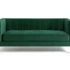 Habitat Vanessa Velvet 3 Seater Sofa - Green