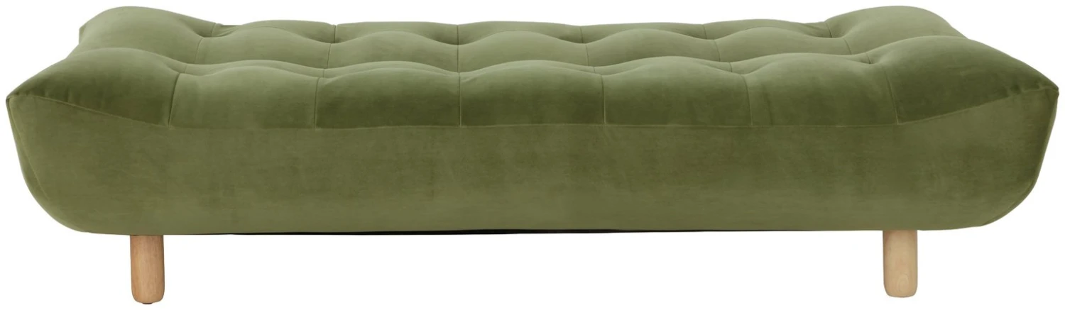 Habitat Kota 3 Seater Velvet Clic Clac Sofa Bed - Green 5 Habitat Kota 3 Seater Velvet Clic Clac Sofa Bed - Green - Image 5