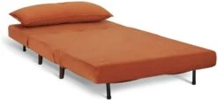 Habitat Roma Small Double Velvet Chairbed - Orange -Chic Household Items 8534781 R Z002A