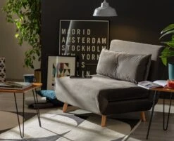 Habitat Roma Small Double Velvet Chairbed - Orange -Chic Household Items 8534781 R Z004A