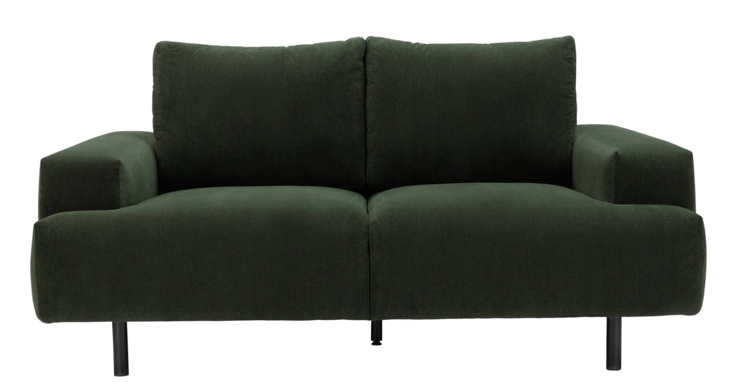 Habitat Julien Fabric 2 Seater Sofa - Dark Green 1 Habitat Julien Fabric 2 Seater Sofa - Dark Green