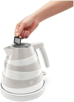 De'Longhi KBAC3001.W Avvolta Kettle - White & Grey -Chic Household Items 8687463 R Z004A