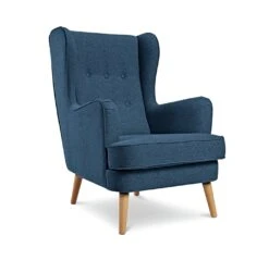 Habitat Callie Fabric Wingback Chair - Teal -Chic Household Items 8724948 R Z002A