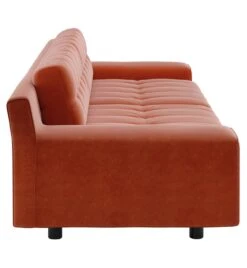 Habitat Hendricks Velvet 4 Seater Sofa - Orange 12 Habitat Hendricks Velvet 4 Seater Sofa - Orange -Chic Household Items 8749909 R Z004A