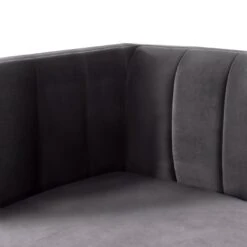 Habitat Vanessa Velvet 3 Seater Sofa - Grey -Chic Household Items 8771018 R Z007A