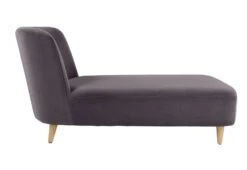 Habitat Daisy Velvet Corner Chaise Sofa - Grey -Chic Household Items 8774187 R Z002A