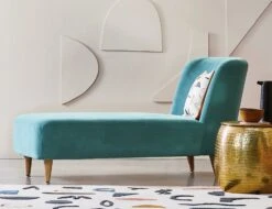 Habitat Daisy Velvet Corner Chaise Sofa - Grey -Chic Household Items 8774187 R Z002C