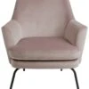 Habitat Celine Velvet Accent Chair - Pink