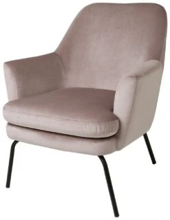 Habitat Celine Velvet Accent Chair - Pink -Chic Household Items 8809708 R Z004A