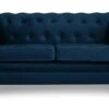 Habitat Chesterfield Velvet 2 Seater Sofa - Blue