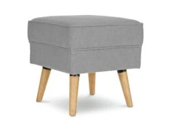 Habitat Callie Fabric Footstool - Light Grey -Chic Household Items 8817116 R Z002A
