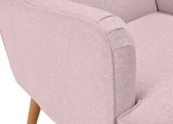 Habitat Callie Fabric Wingback Chair - Blush Pink -Chic Household Items 8839895 R Z006A