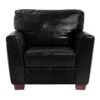 Habitat Milford Leather Chair - Black