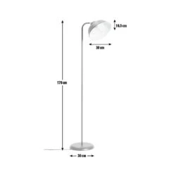 Habitat Benson Floor Lamp - Blue -Chic Household Items 8846761 R Z001E