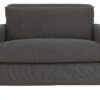 Habitat Chester Fabric Cuddle Chair - Light Feet - Charcoal