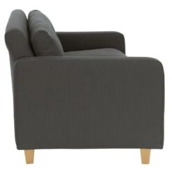 Habitat Chester Fabric Cuddle Chair - Light Feet - Charcoal -Chic Household Items 8847492 R Z004A