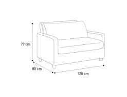 Habitat Chester Fabric Cuddle Chair - Light Feet - Charcoal -Chic Household Items 8847492 R Z020A