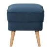 Habitat Callie Velvet Footstool - Petrol Blue