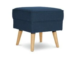 Habitat Callie Velvet Footstool - Petrol Blue -Chic Household Items 8864475 R Z002A