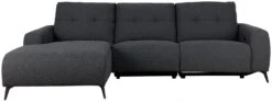 Habitat Ghost Left Hand Power Recliner Corner Sofa -Charcoal -Chic Household Items 8865663 R Z003A