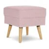Habitat Callie Fabric Footstool - Blush Pink