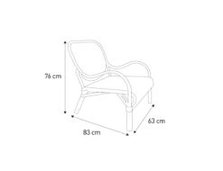 Habitat Rafa Rattan Accent Chair -Chic Household Items 8869243 R Z020A