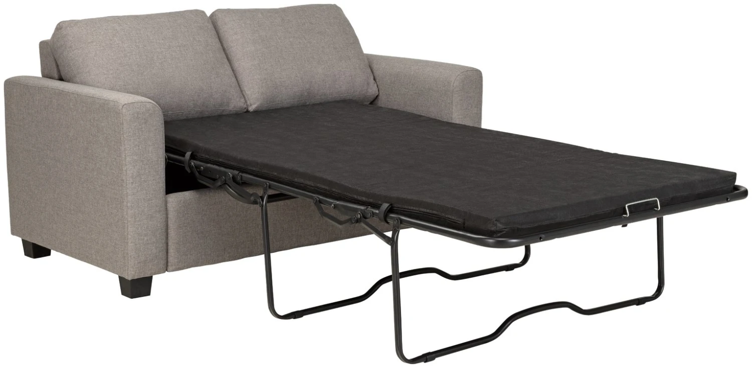 Habitat Apartment 2 Seater Fabric Sofa Bed - Light Grey 2 Habitat Apartment 2 Seater Fabric Sofa Bed - Light Grey - Image 2