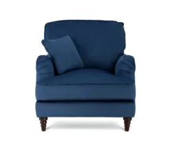 Habitat Matilda Velvet Armchair - Blue -Chic Household Items 8878595 R Z005A