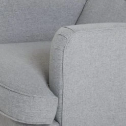 Habitat Callie Fabric Wingback Chair- Light Grey -Chic Household Items 8884950 R Z005A