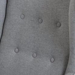 Habitat Callie Fabric Wingback Chair- Light Grey -Chic Household Items 8884950 R Z006A