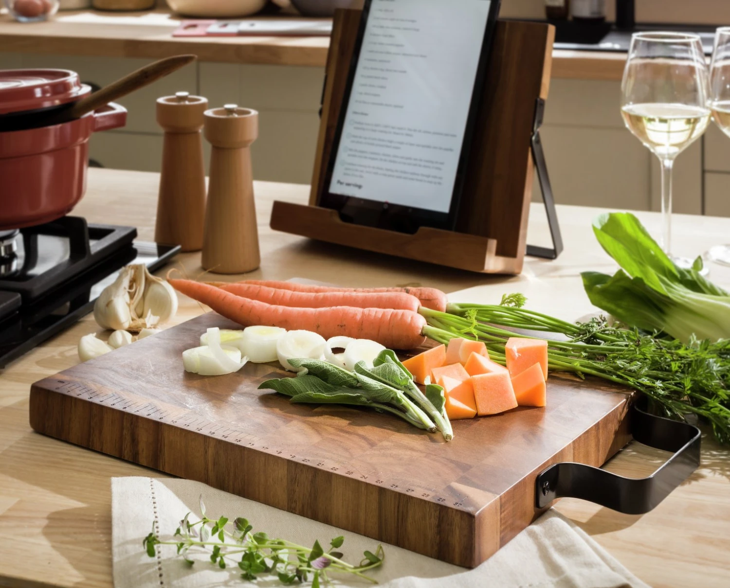 Habitat Industrial Wood Butchers Block 2 Habitat Industrial Wood Butchers Block - Image 2