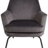 Habitat Celine Velvet Accent Chair - Grey