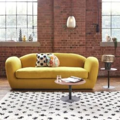 Habitat Layla Velvet 3 Seater Sofa - Yellow -Chic Household Items 8889797 R Z001C