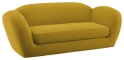 Habitat Layla Velvet 3 Seater Sofa - Yellow -Chic Household Items 8889797 R Z008A