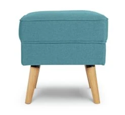 Habitat Callie Fabric Footstool - Teal -Chic Household Items 8905327 R Z003A