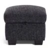 Habitat Lisbon Fabric Storage Footstool - Charcoal