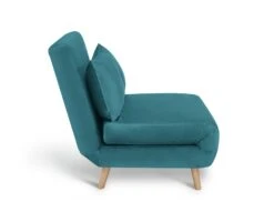 Habitat Roma Small Double Velvet Chairbed - Teal -Chic Household Items 8921758 R Z004A