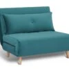 Habitat Roma Small Double Velvet Chairbed - Teal