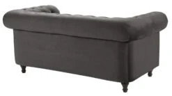 Habitat Chesterfield Velvet 2 Seater Sofa - Charcoal -Chic Household Items 8935782 R Z003A