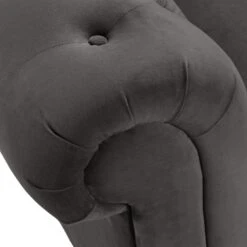 Habitat Chesterfield Velvet 2 Seater Sofa - Charcoal -Chic Household Items 8935782 R Z006A