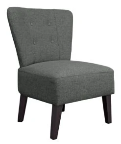Habitat Delilah Fabric Cocktail Chair - Charcoal -Chic Household Items 8937773 R Z004A
