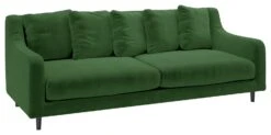 Habitat Swift Velvet 3 Seater Sofa - Moss Green -Chic Household Items 8957870 R Z006A