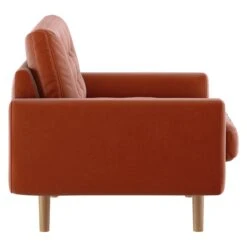 Habitat Fenner Velvet Fabric Armchair - Orange 16 Habitat Fenner Velvet Fabric Armchair - Orange -Chic Household Items 8962982 R Z004A