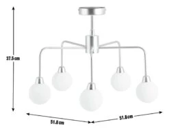 Habitat Boyd Flush Ceiling Light - Brass -Chic Household Items 8982687 R E001