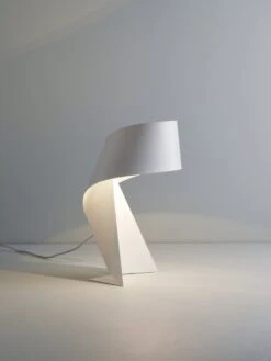 Habitat Ribbon Mini Metal Table Lamp - White -Chic Household Items 8989563 R Z002A